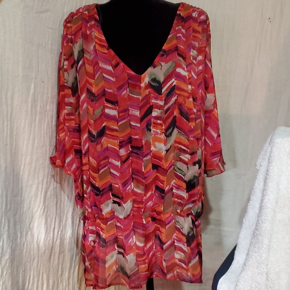 Lane Bryant Sheer Tunic Top